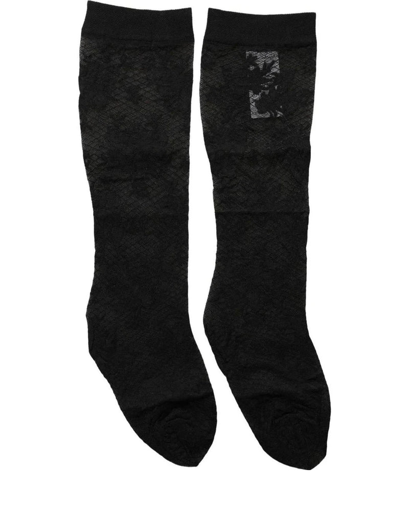 Dolce & Gabbana Hold Up Sock in black, Nylon — view 2