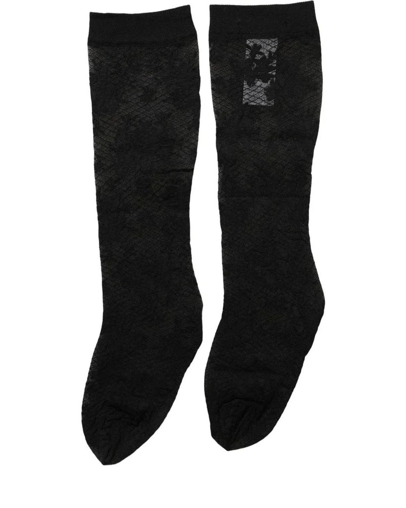 Dolce & Gabbana Hold Up Sock in black, Nylon — view 4