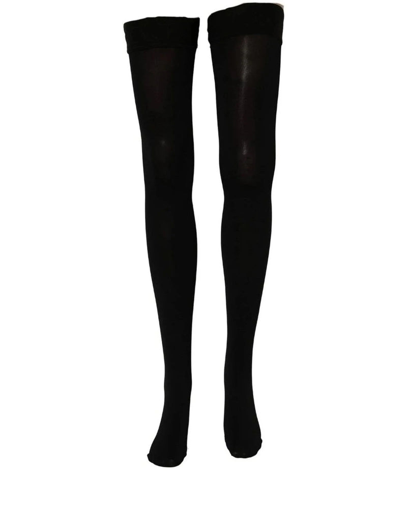 Dolce & Gabbana Hold Up Sock in black, Nylon — view 2
