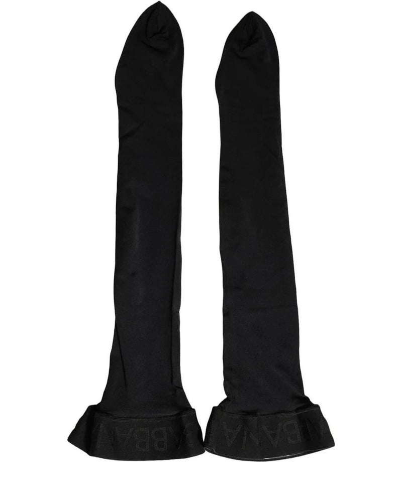 Dolce & Gabbana Hold Up Sock in black, Nylon — view 5