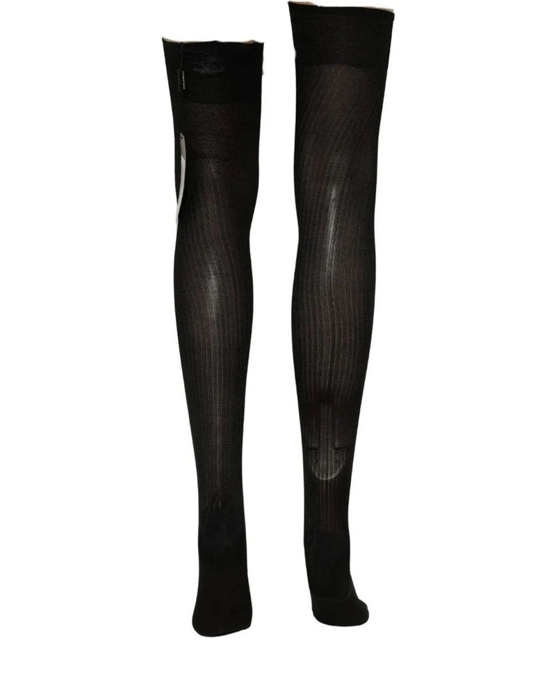 Dolce & Gabbana Hold Up Sock in black, Viscose