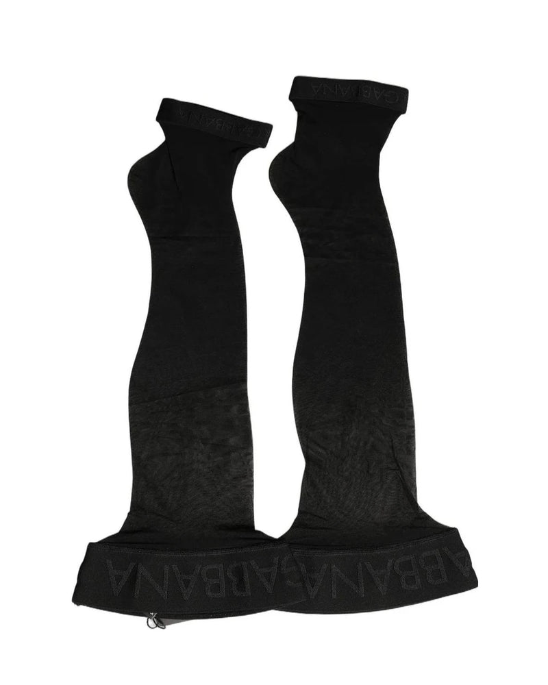 Dolce & Gabbana Crew Sock in black, Nylon — view 3