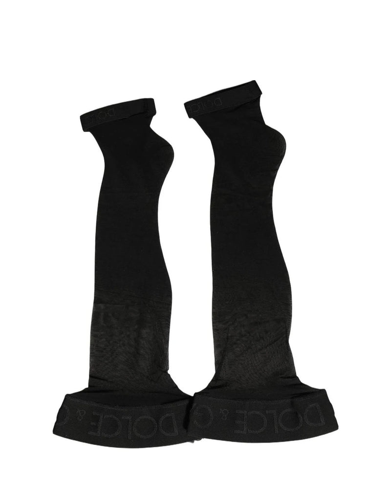 Dolce & Gabbana Crew Sock in black, Nylon — view 4