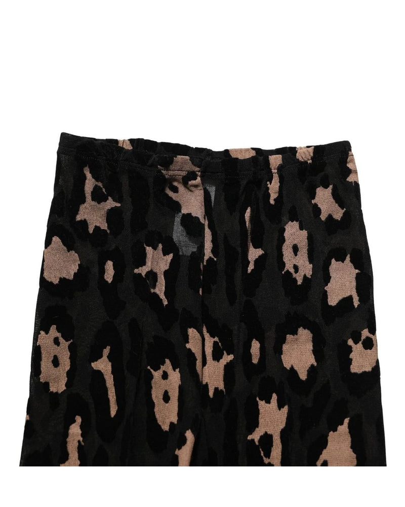 Dolce & Gabbana Leopard Black Pantyhose