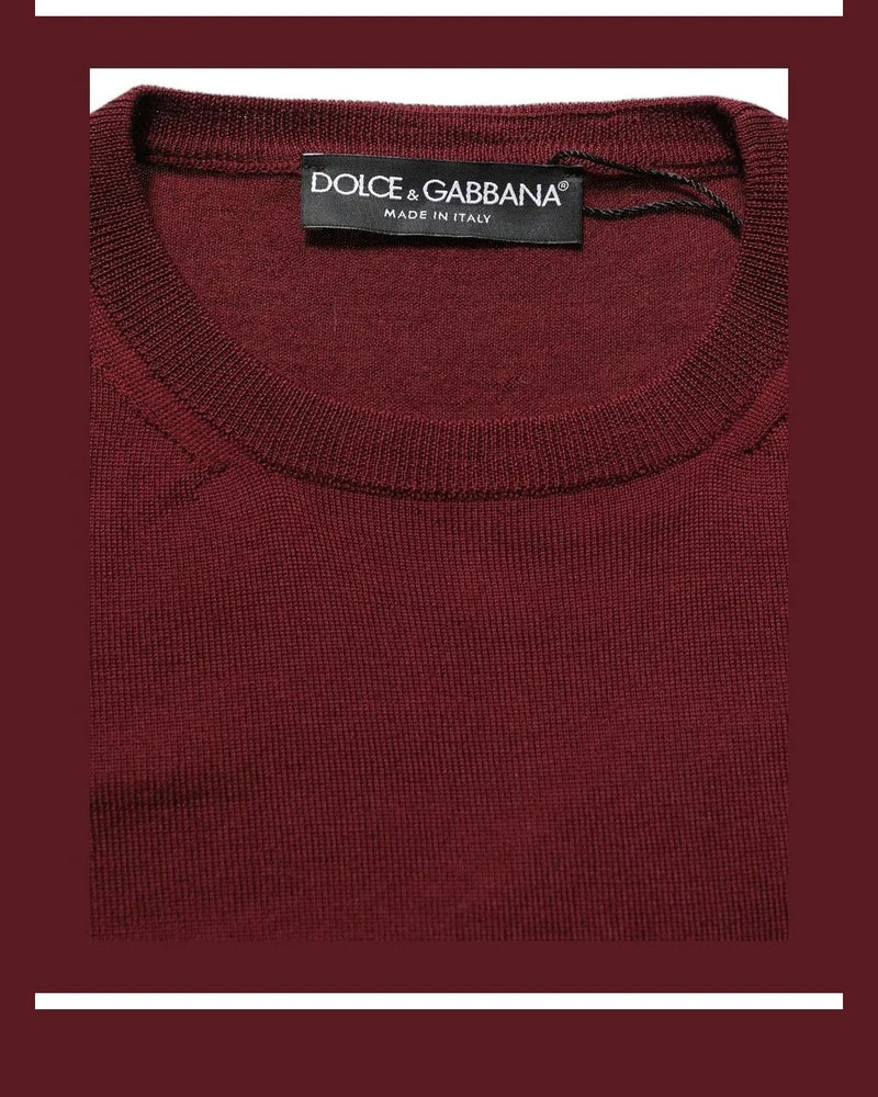 Dolce & Gabbana Sweater in red, Virgin Wool — view 7