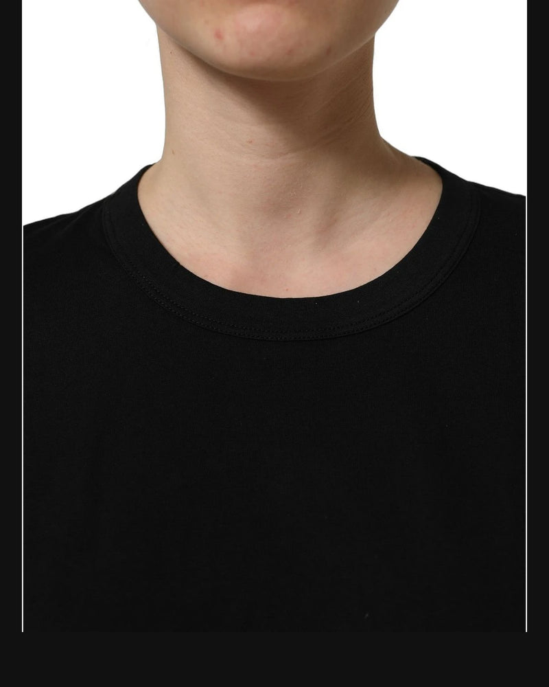 Dolce & Gabbana Sleeves Black T-Shirt