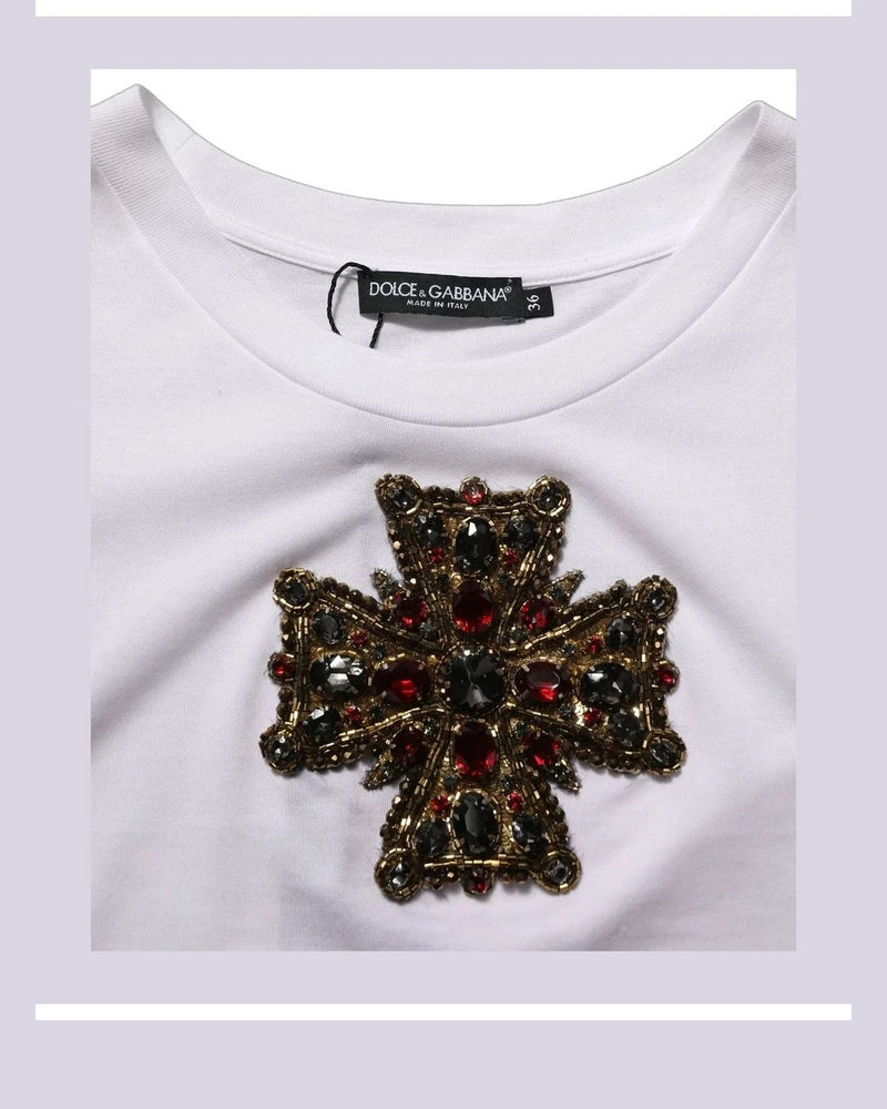 Dolce & Gabbana T-Shirt in white, Cotton — view 7