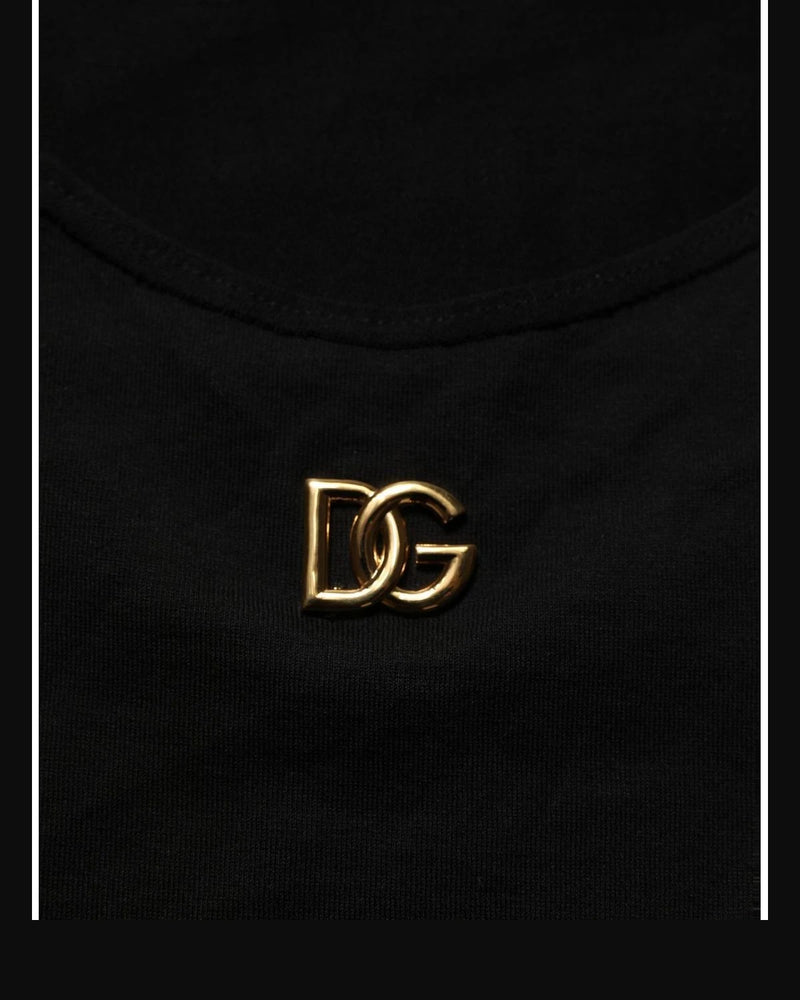 Dolce & Gabbana DG Black Tank Top