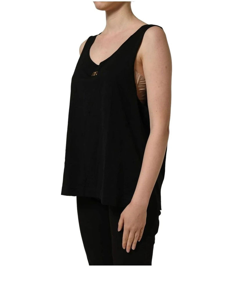 Dolce & Gabbana Tank Top in black, Cotton — view 4