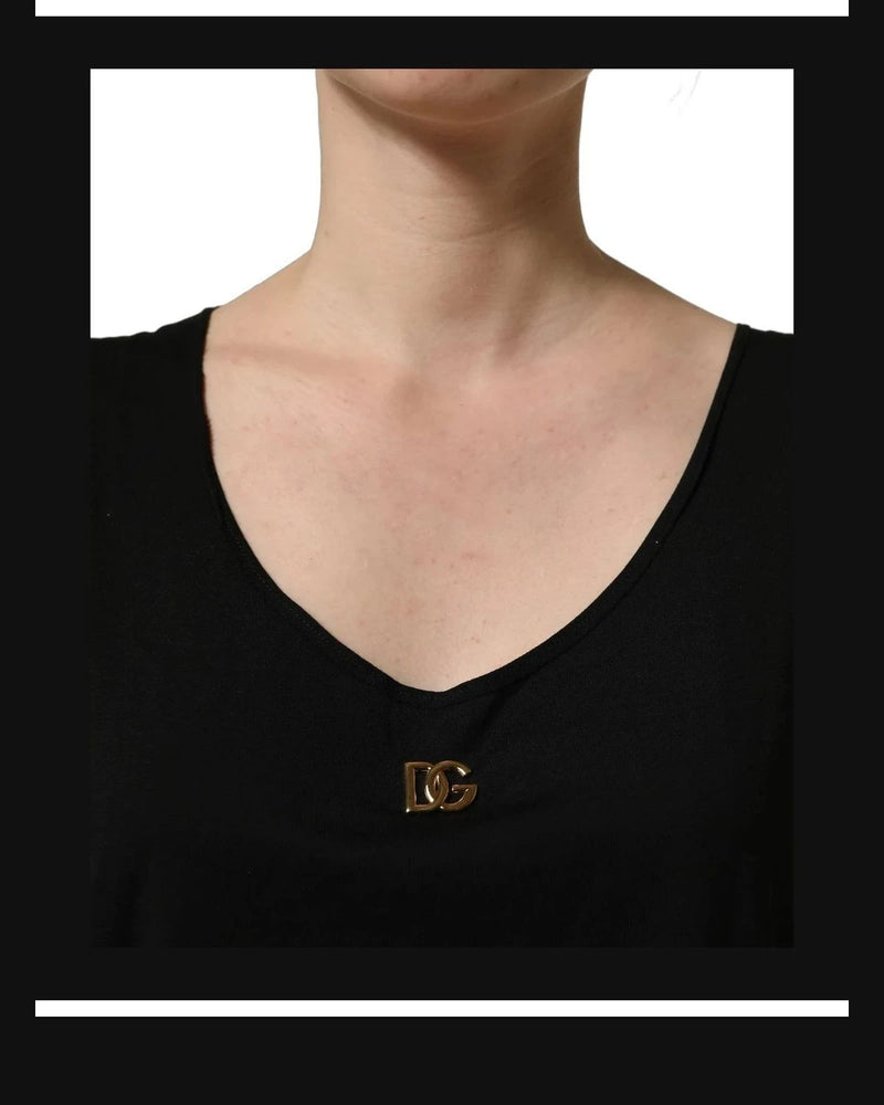 Dolce & Gabbana Tank Top in black, Cotton — view 6