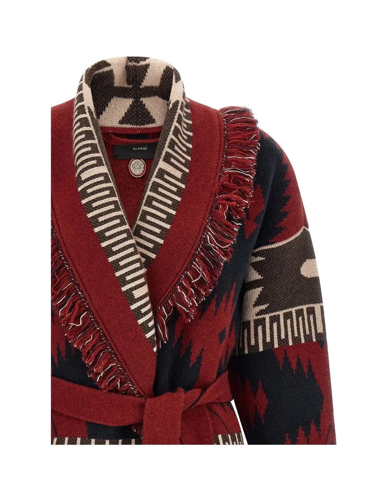 Alanui Cardigan in red, Cashmere — view 3