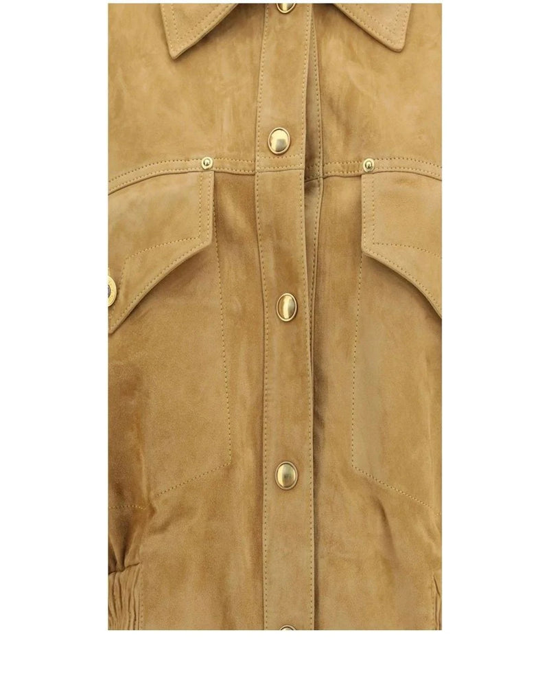 Versace Bomber Jacket in beige, Lamb — view 3
