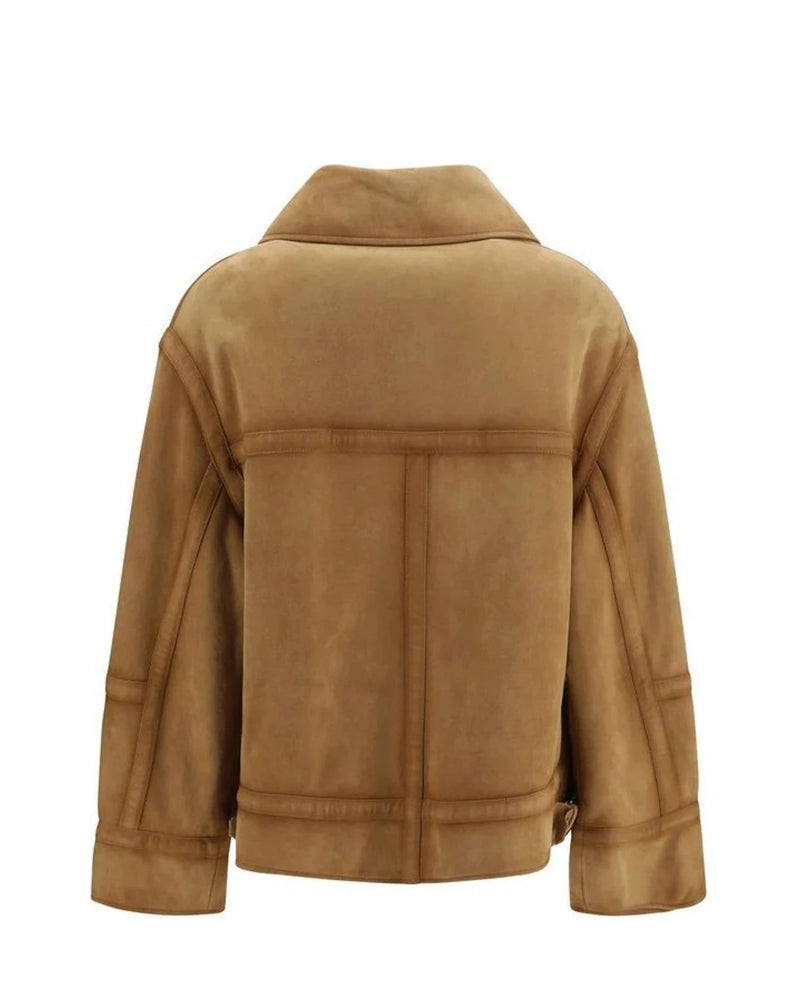 Ermanno Scervino Bomber Jacket in brown, Leather — view 2