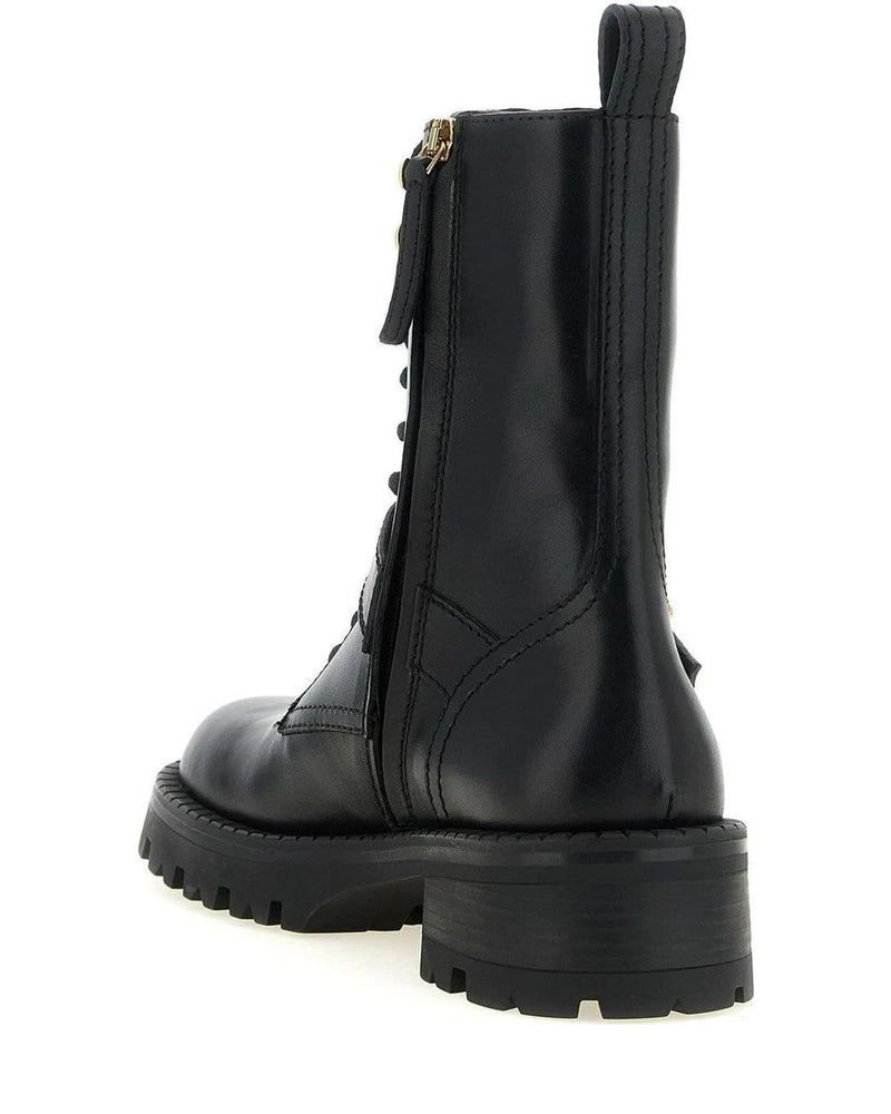 Versace Boots in black, Calfskin Leather — view 3