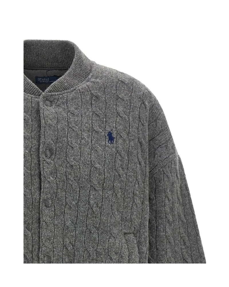 Polo Ralph Lauren Bomber Jacket in gray, Wool — view 3