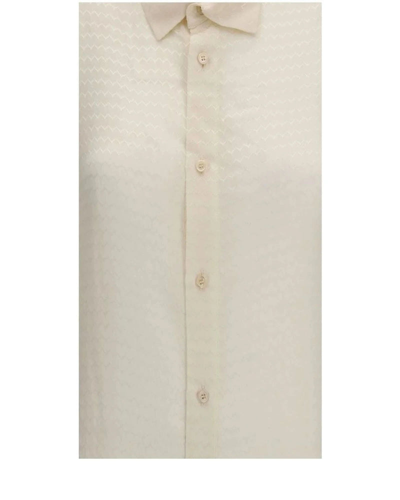 Fendi Dress Shirt in beige, Silk — view 3