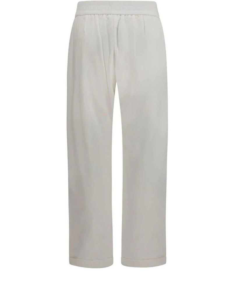 Brunello Cucinelli Sweatpant in white, Cotton — view 2