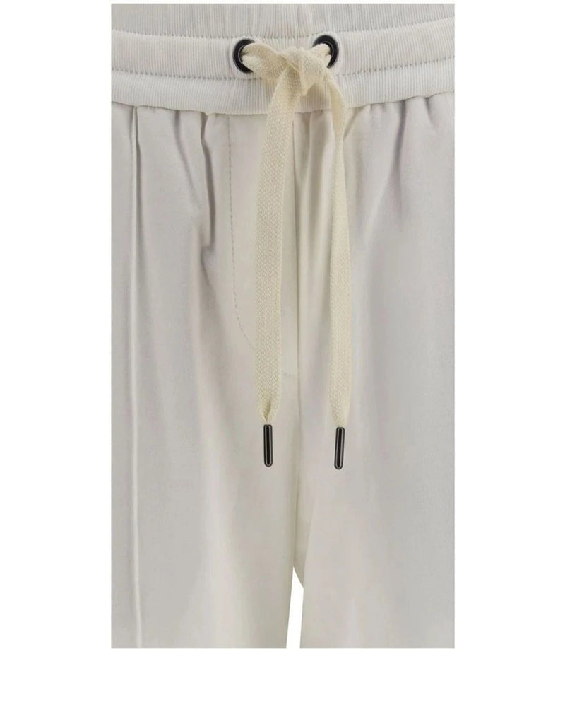 Brunello Cucinelli Sweatpant in white, Cotton — view 3