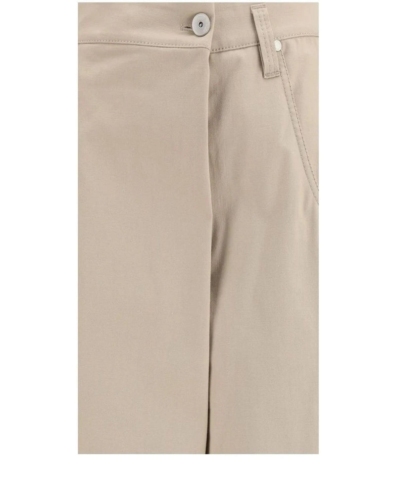 Brunello Cucinelli Palazzo Pant in beige, Cotton — view 3