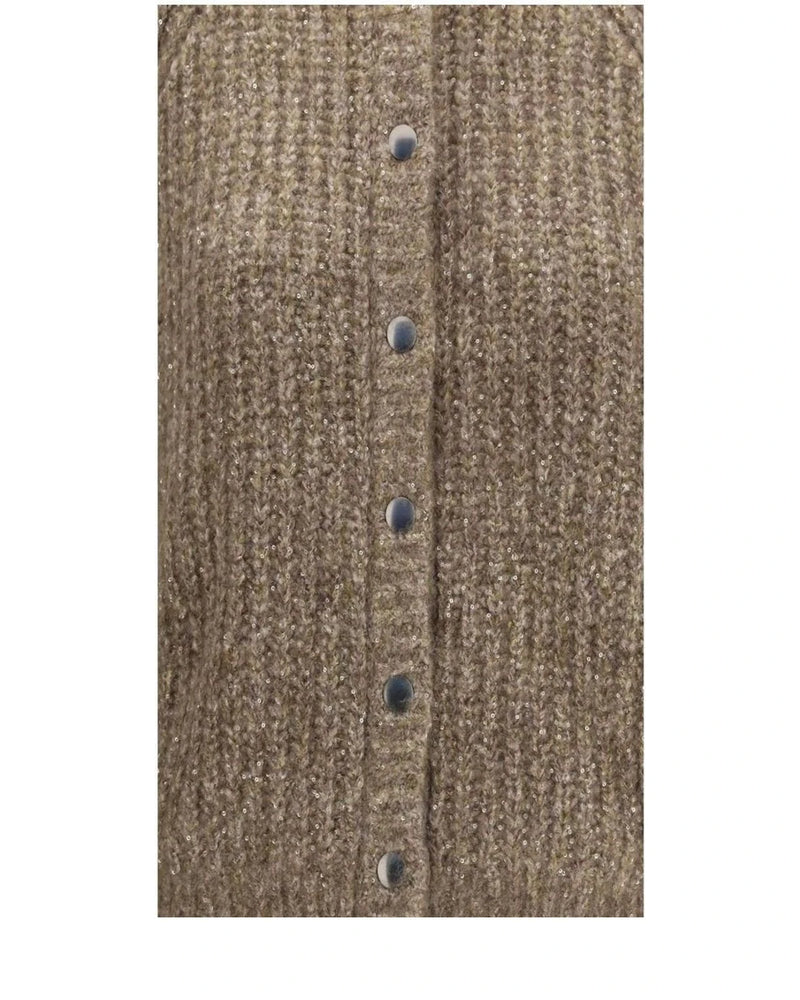Brunello Cucinelli Cardigan in brown, Kashmir — view 3
