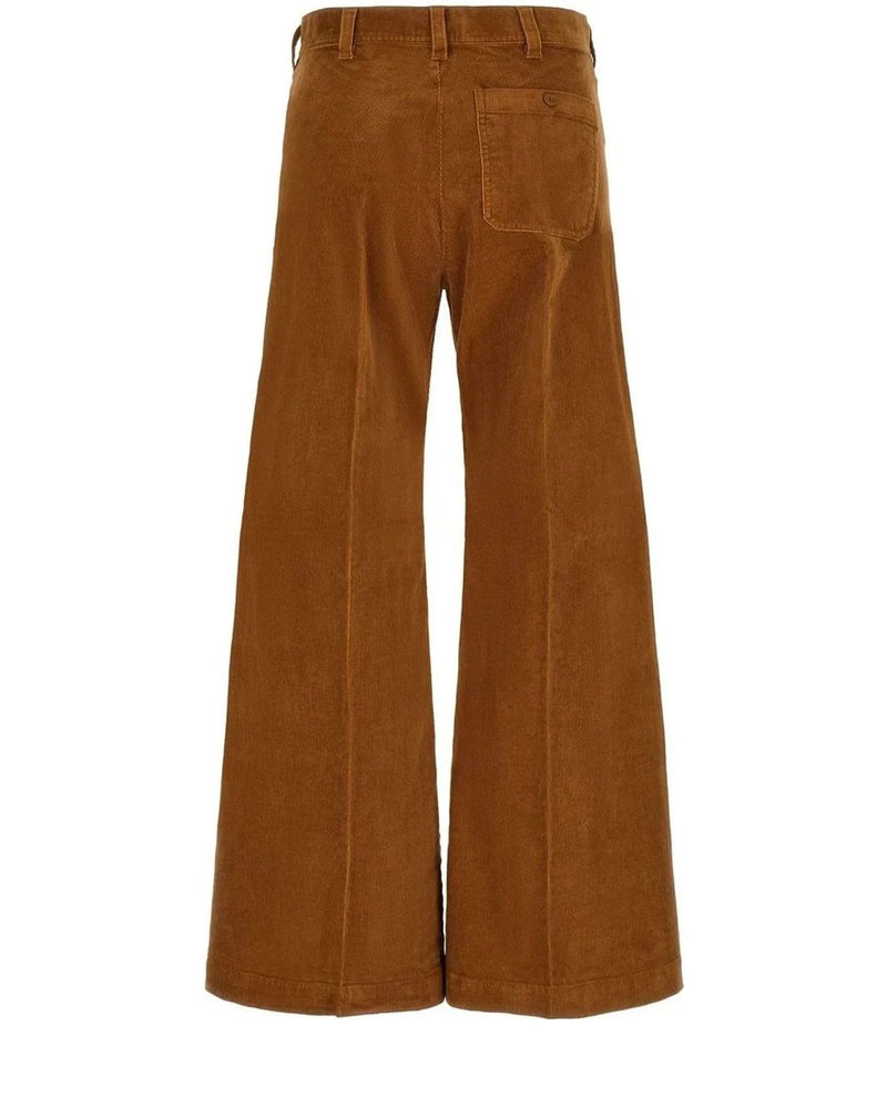 Polo Ralph Lauren Palazzo Pant in brown, Cotton — view 2