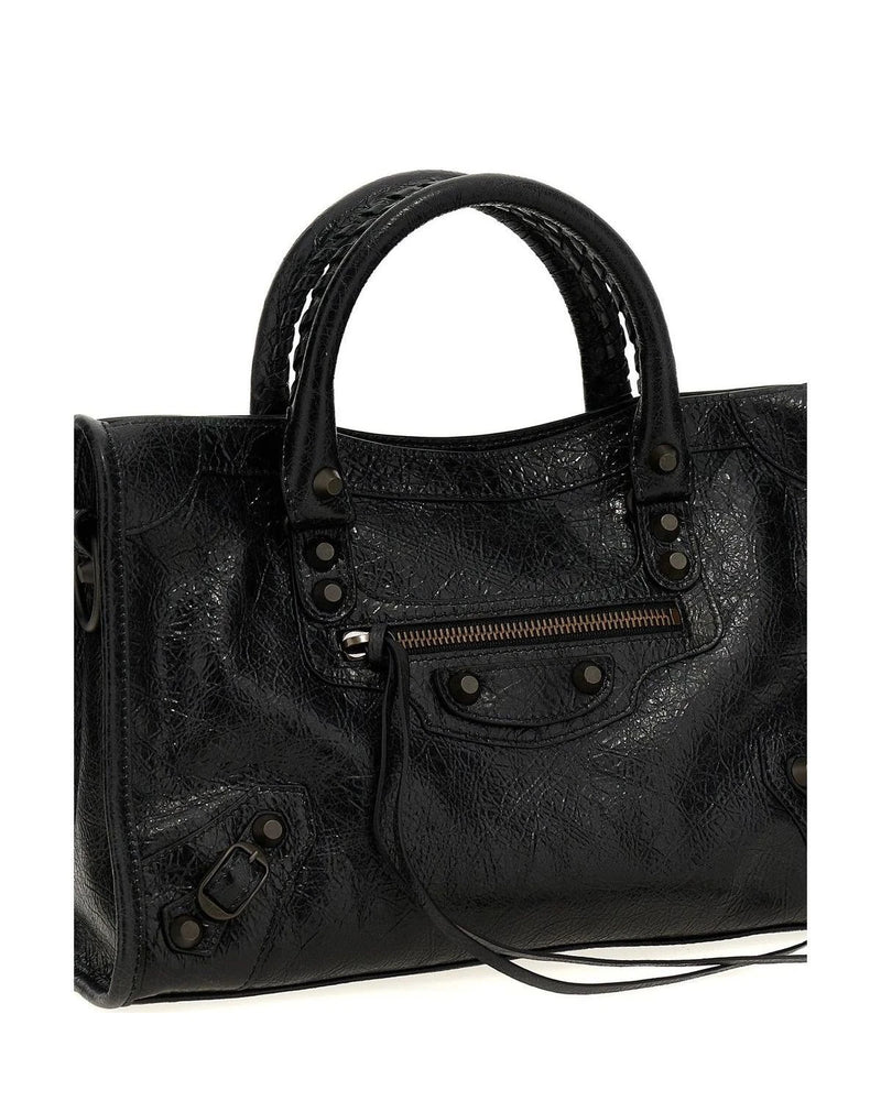 Balenciaga Satchel Bag in black, Lamb Leather — view 3