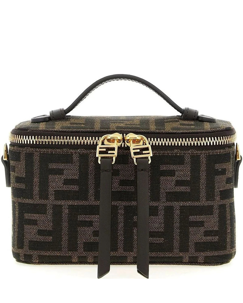 Fendi Makeup Bag in brown, Polyester