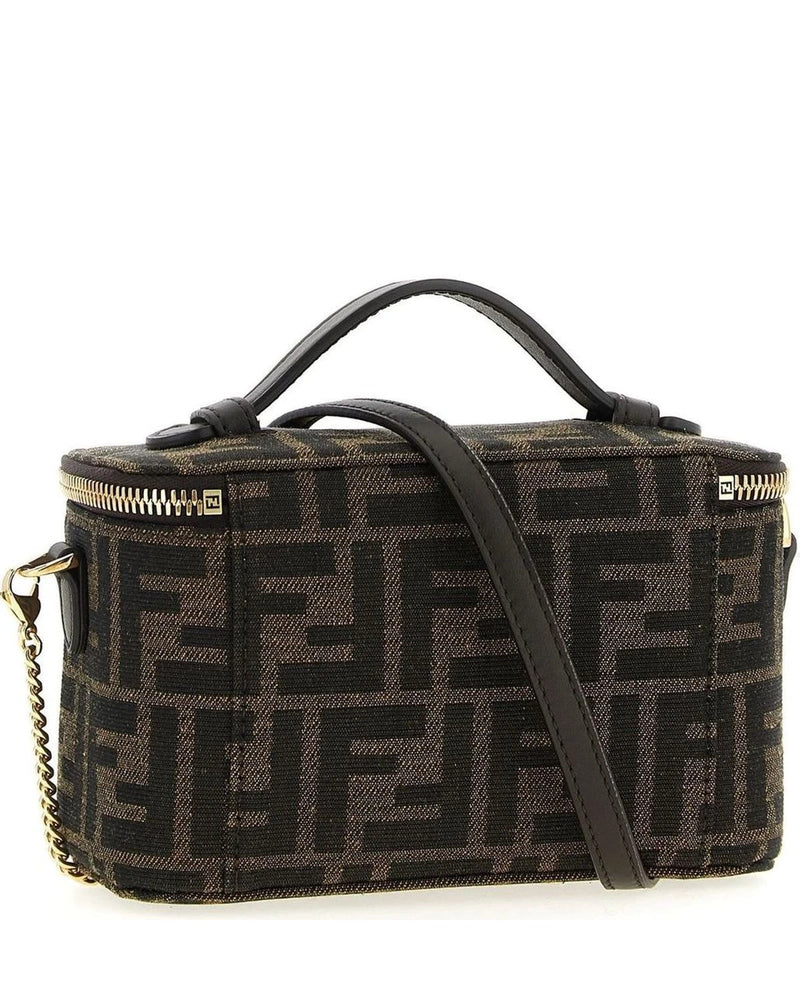 Fendi Makeup Bag in brown, Polyester — view 2