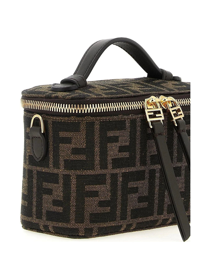 Fendi Makeup Bag in brown, Polyester — view 3