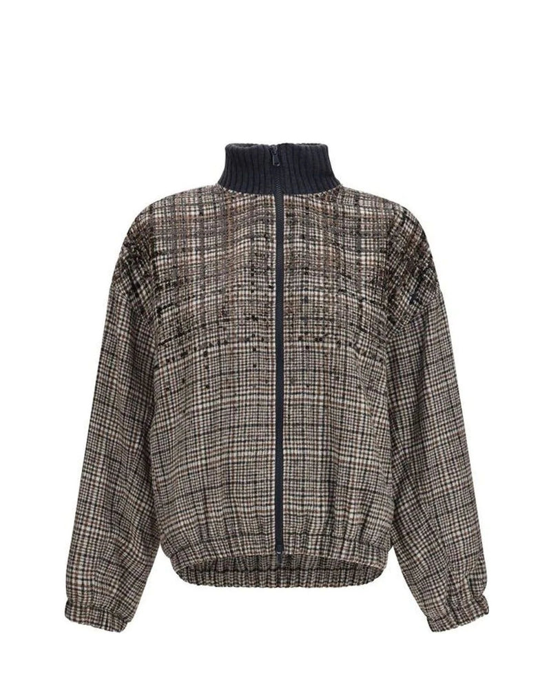 Brunello Cucinelli Bomber Jacket in beige, Polyamide