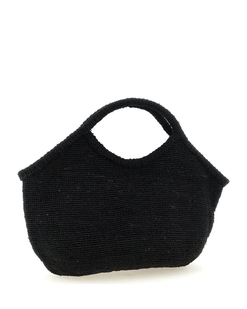 Ibeliv Tote Bag in black, Raffia — view 2