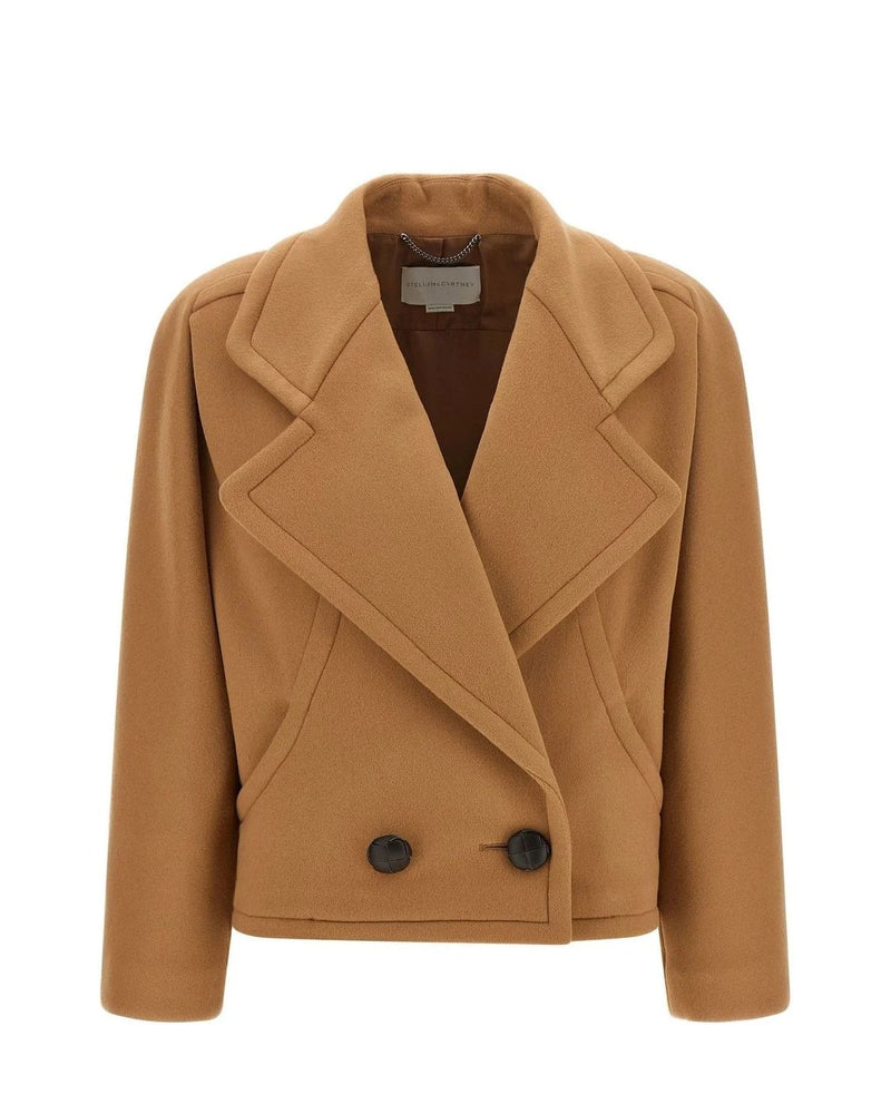 Stella McCartney Pea Coat in beige, Wool