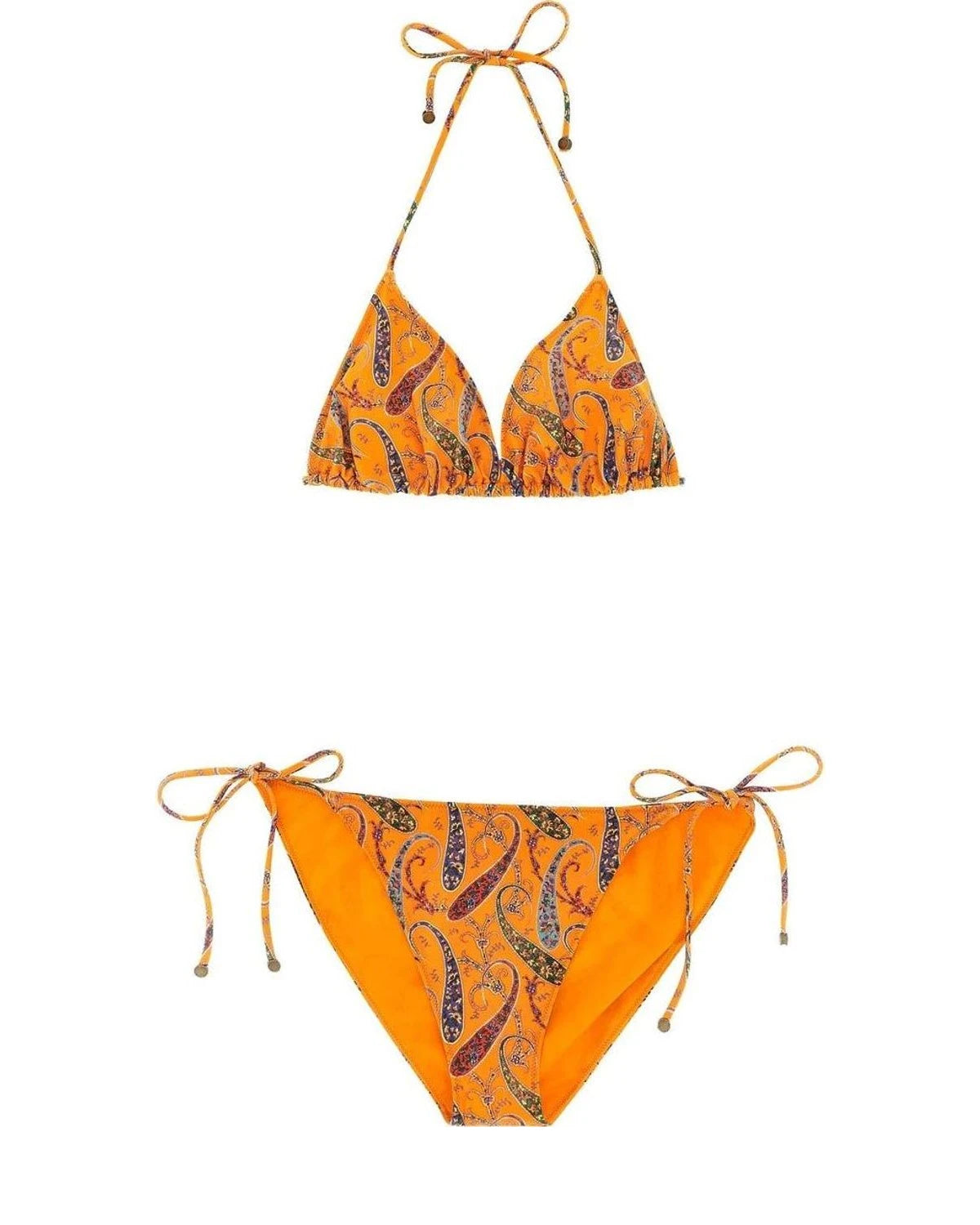 Etro Orange Classic Bikini