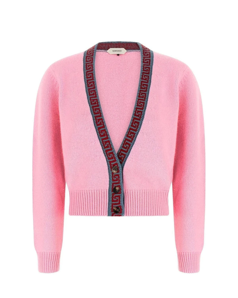 Versace Cardigan in pink, Virgin Wool