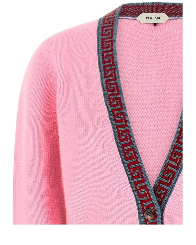 Versace Cardigan in pink, Virgin Wool — view 3
