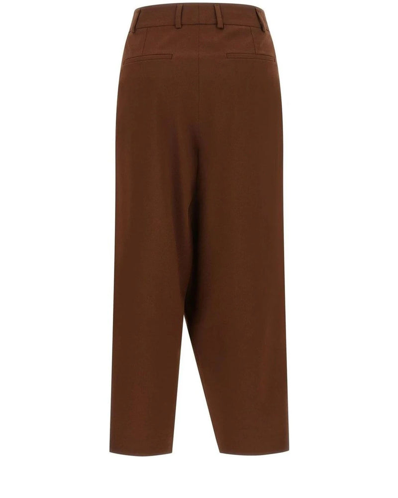 Alberto Biani Trouser in brown, Wool — view 2