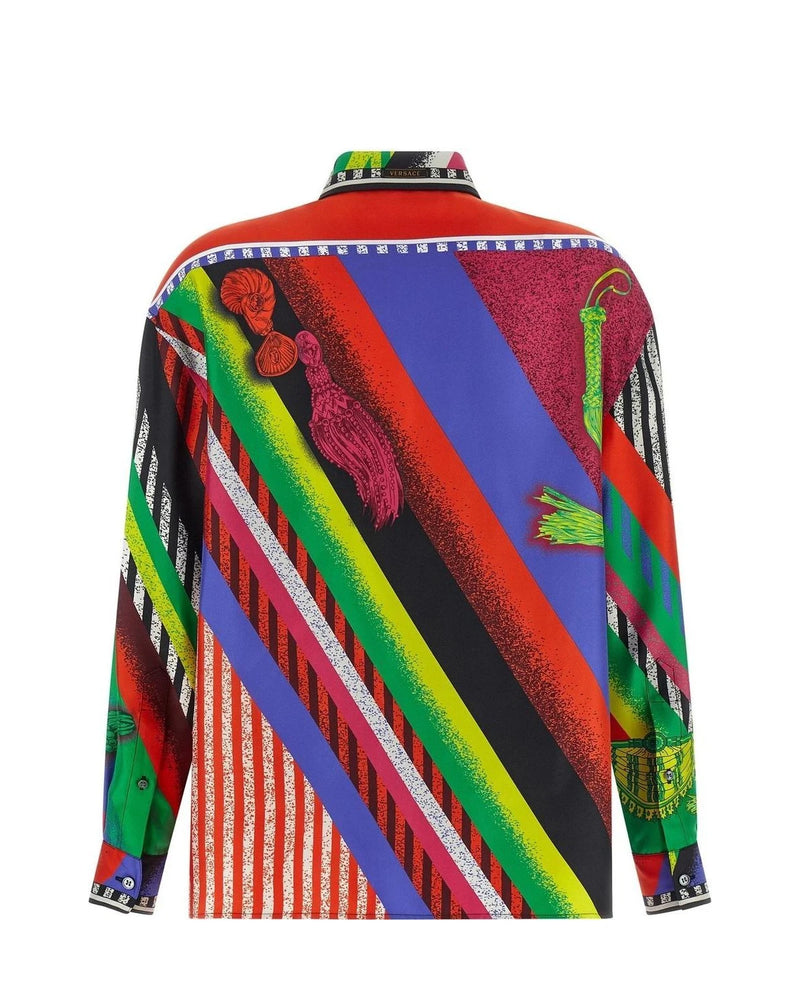 Versace Dress Shirt in multicolor, Silk — view 2
