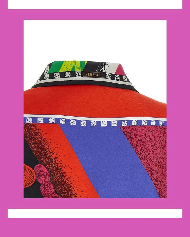 Versace Dress Shirt in multicolor, Silk — view 5