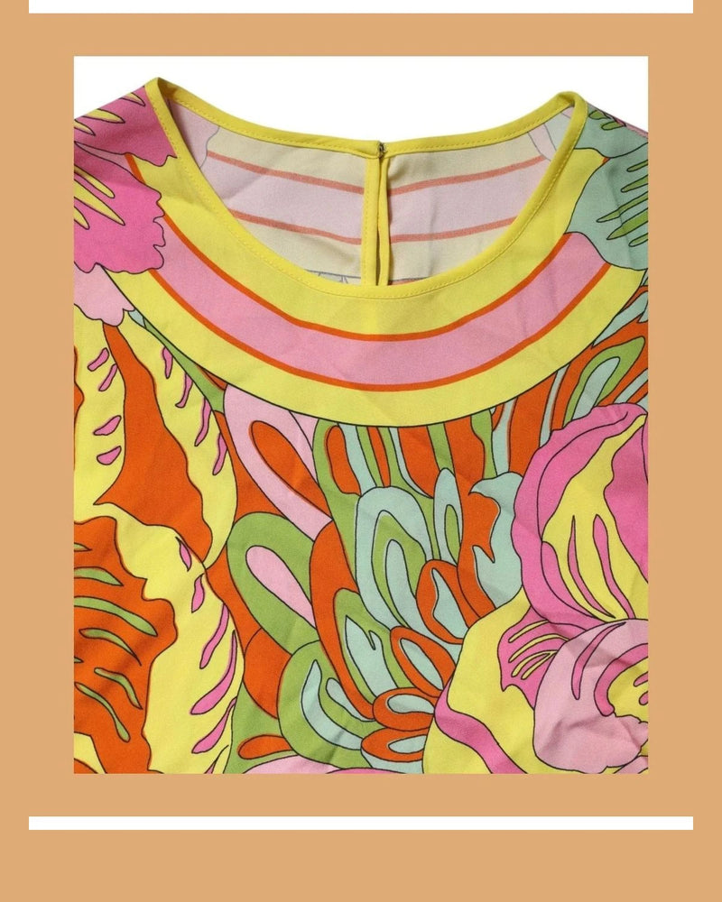 Dolce & Gabbana Tunic in multicolor, Silk — view 6