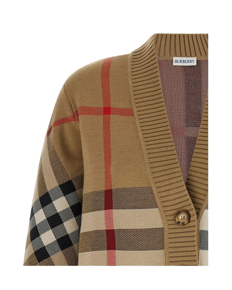 Burberry Cardigan in beige, Polyester — view 3