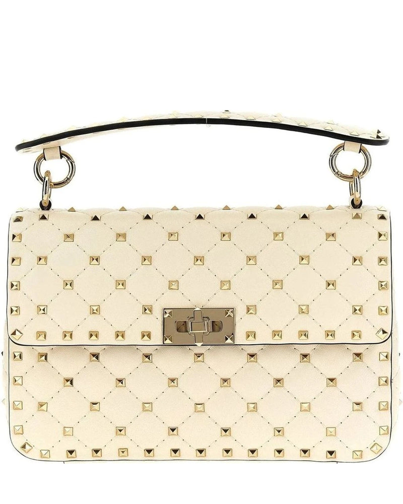 Valentino Garavani Shoulder Bag in white, Lamb Leather