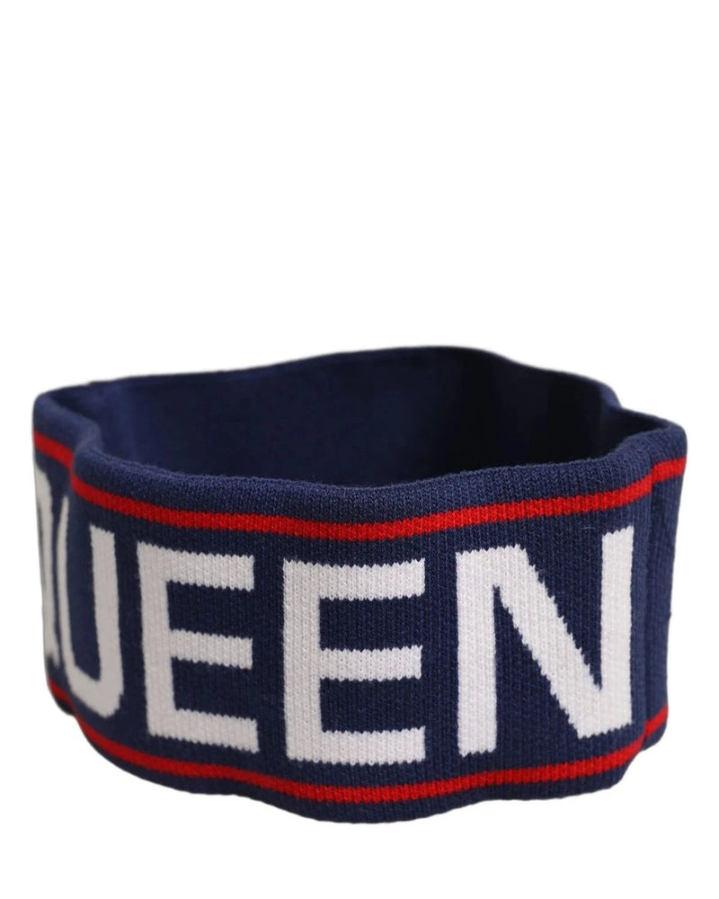 Dolce & Gabbana Headband in navy, Virgin Wool