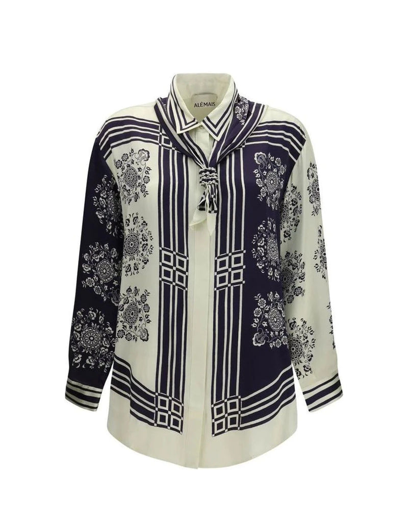 Alemais Dress Shirt in multicolor, Silk
