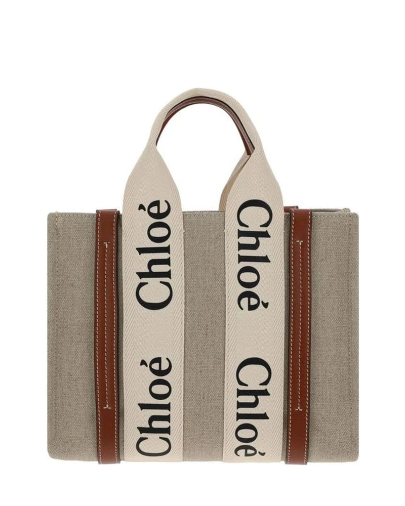 Chloé Tote Bag in brown, Linen