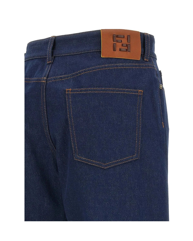 Fendi Jean in blue, Cotton — view 4