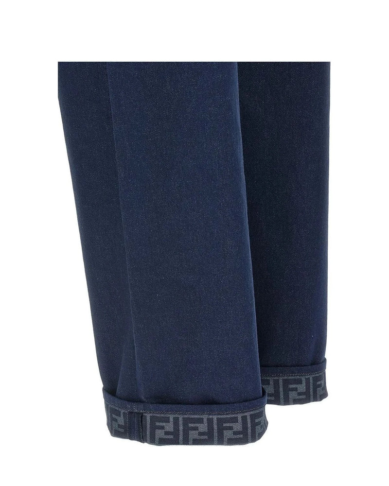 Fendi Jean in blue, Cotton — view 5