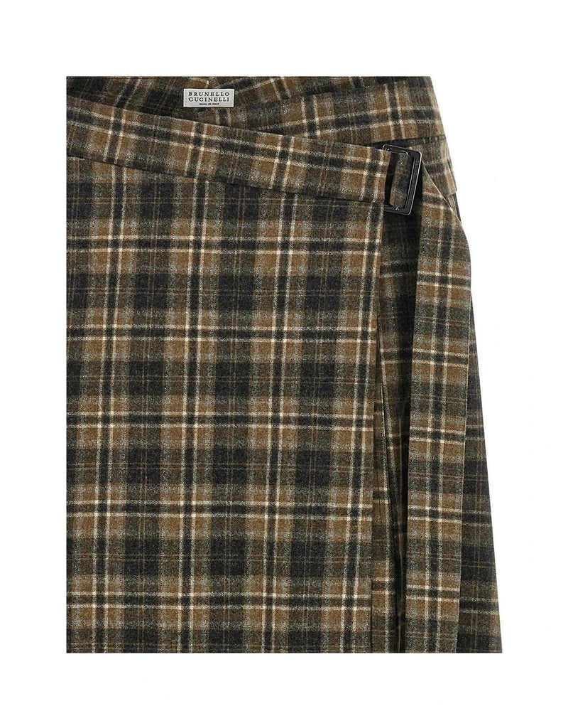 Brunello Cucinelli Skirt in brown — view 3