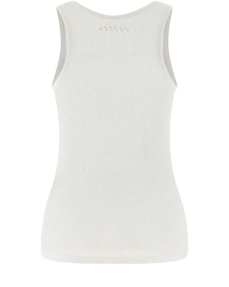 Isabel Marant Tank Top in white, Cotton — view 2