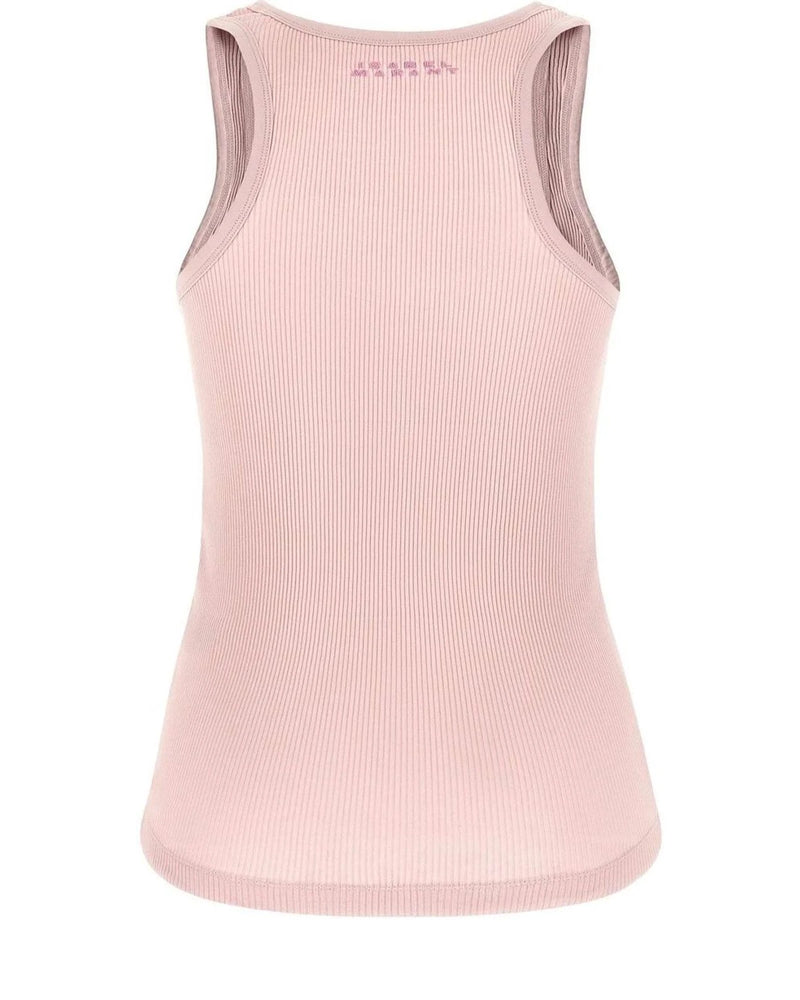 Isabel Marant Tank Top in pink, Cotton — view 2