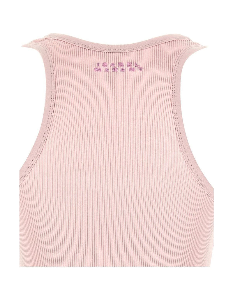 Isabel Marant Tank Top in pink, Cotton — view 4